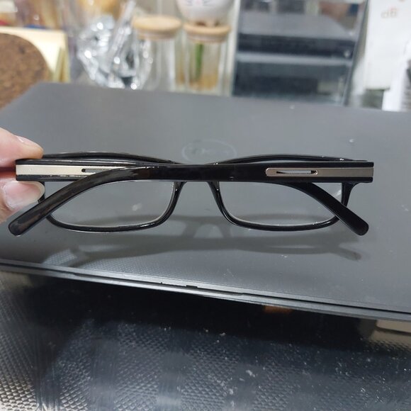 Simple Black Foster Grant Reading Glasses Readers 1.00 Power LO0715 Brandon BLK - Picture 6 of 9